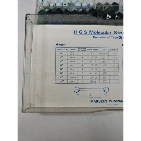 VTG HGS Molecular Structure Model Set C for Organic Chemistry Holden Day Maruzen - Picture 12 of 16